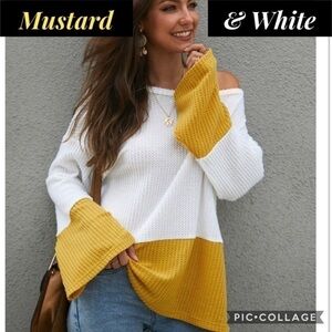 Mustard & White Top